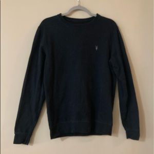 Black All Saints Aven Crewneck Sweatshirt